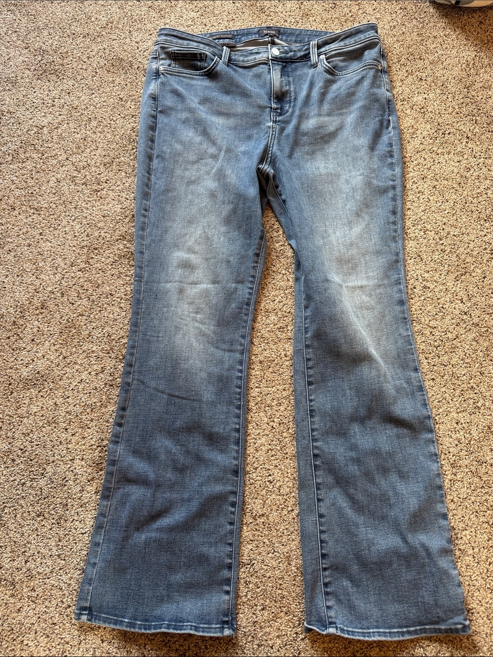 NYDJ Barbara Bootcut Women's Flared Jeans in Medium Blue Wash size 16